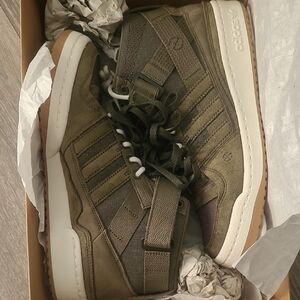 Adidas Men's Khaki High-Top Sneakers